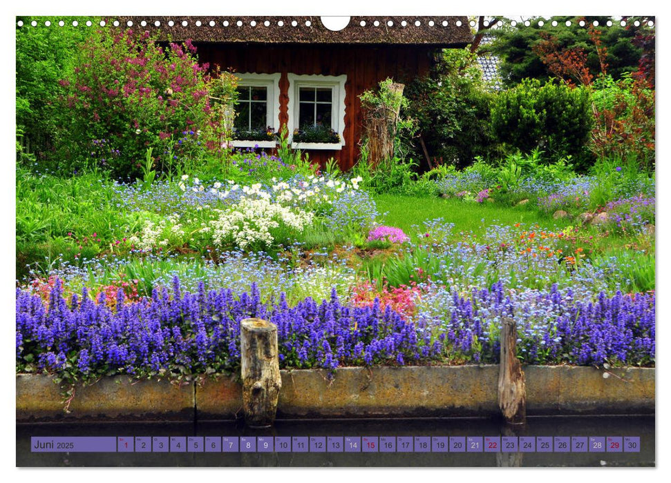 Spreewald - Idyllische Heimat der Sorben (CALVENDO Wandkalender 2025)