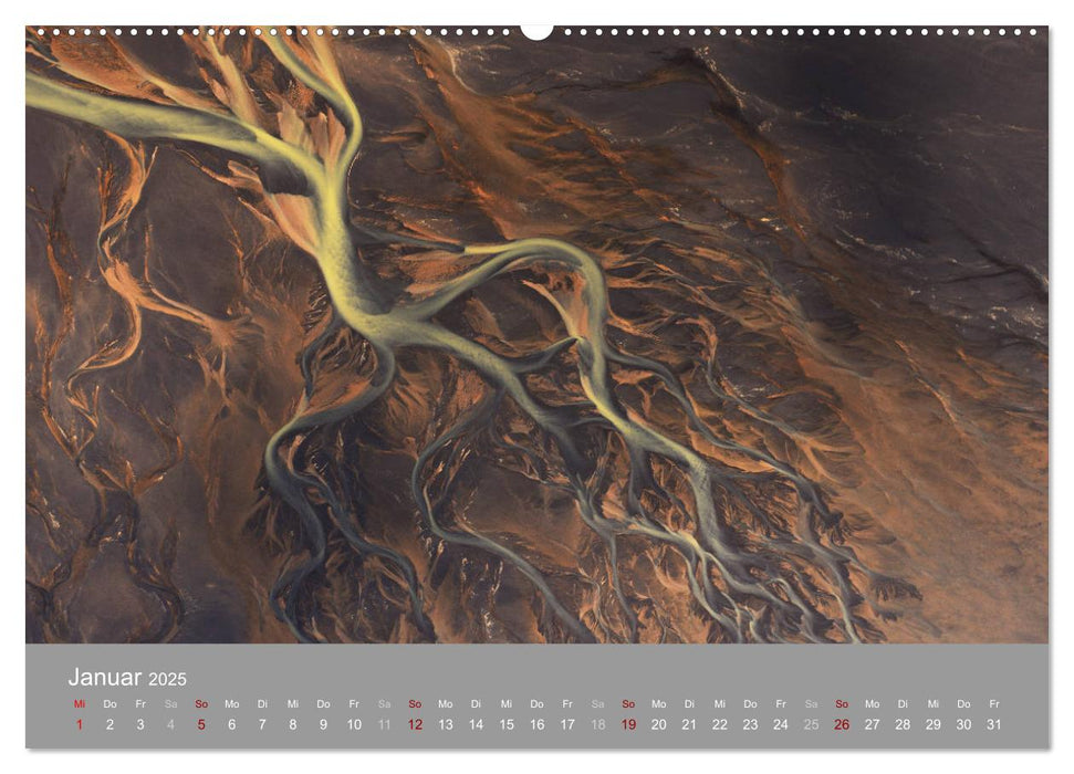 Naturkunst - Luftbilder (CALVENDO Wandkalender 2025)