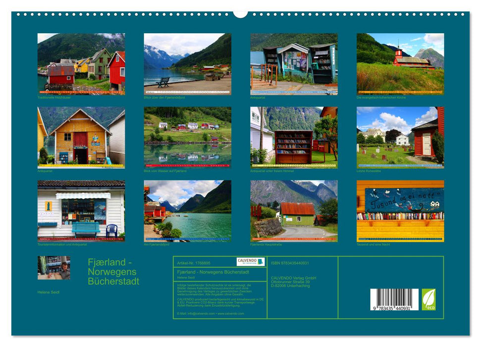 Fjærland - Norwegens Bücherstadt (CALVENDO Premium Wandkalender 2025)