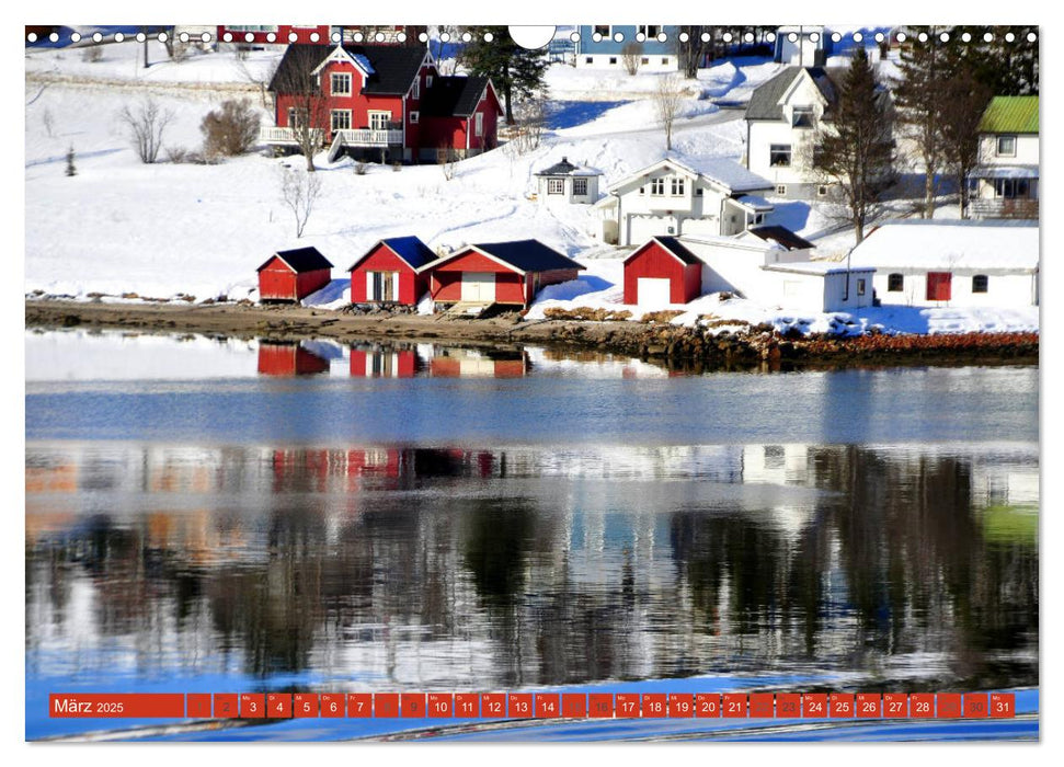 Hurtigruten - Unterwegs mit dem Postschiff (CALVENDO Wandkalender 2025)