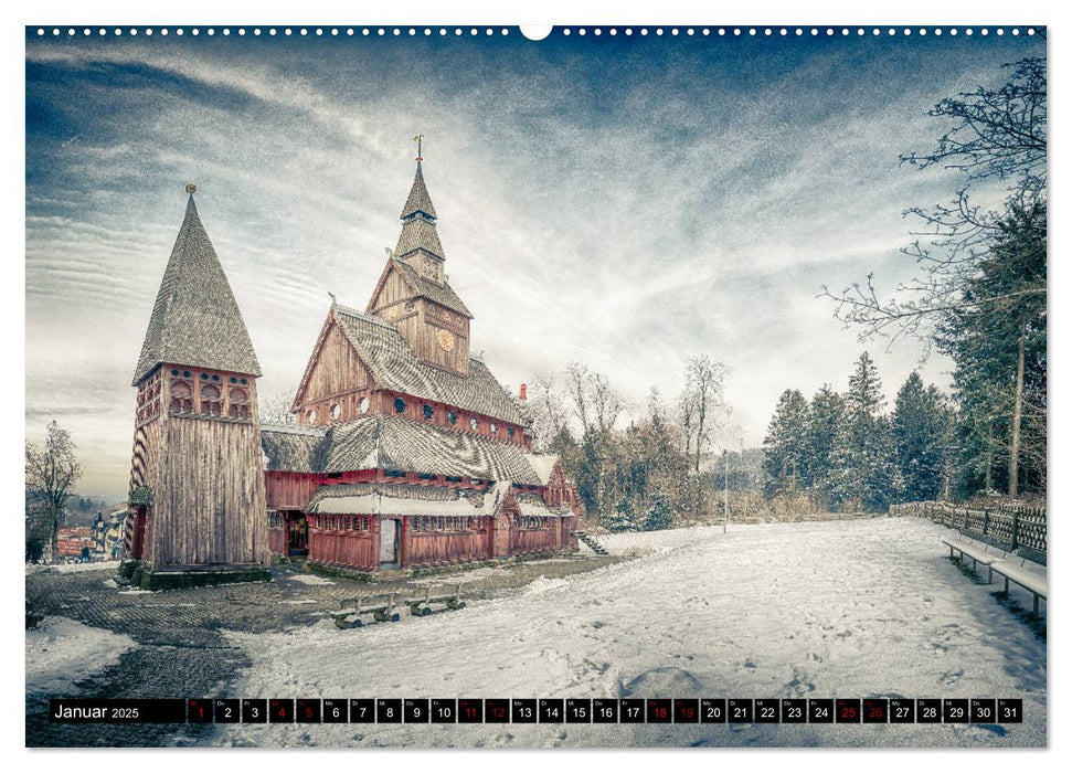 Gustav-Adolf-Stabkirche. Die schönste Kirche im Harz (CALVENDO Premium Wandkalender 2025)