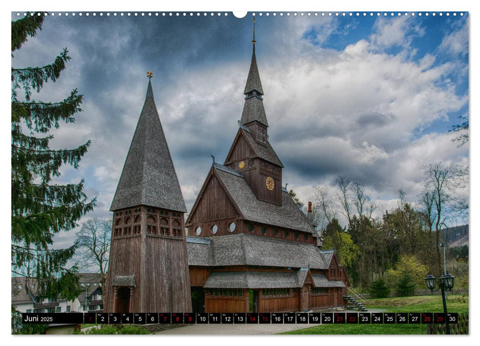 Gustav-Adolf-Stabkirche. Die schönste Kirche im Harz (CALVENDO Premium Wandkalender 2025)