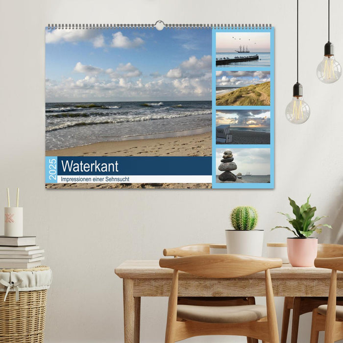 Waterkant - Impressionen einer Sehnsucht (CALVENDO Wandkalender 2025)