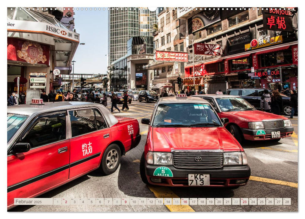 HONGKONG Skyline und Stadtleben (CALVENDO Premium Wandkalender 2025)