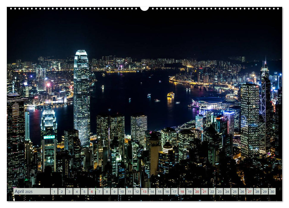 HONGKONG Skyline und Stadtleben (CALVENDO Premium Wandkalender 2025)