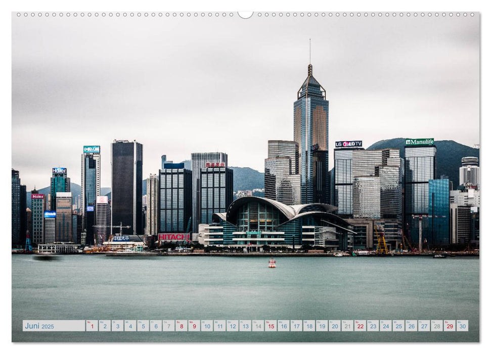 HONGKONG Skyline und Stadtleben (CALVENDO Premium Wandkalender 2025)