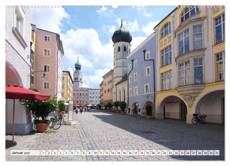 Eine Perle Oberbayerns - Rosenheim (CALVENDO Wandkalender 2025)