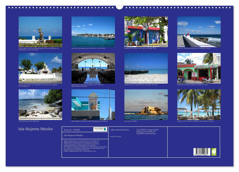 Isla Mujeres Mexiko (CALVENDO Wandkalender 2025)