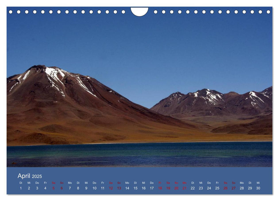 Chile - Landschaften in einem schmalen Land (CALVENDO Wandkalender 2025)