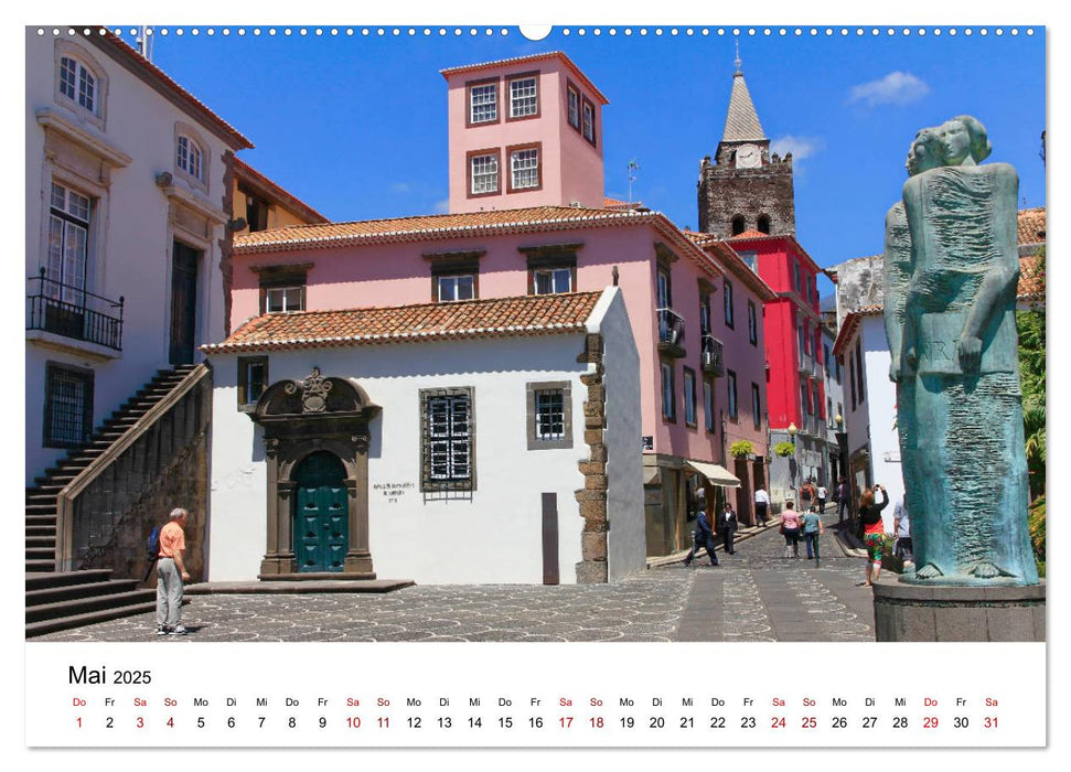 Funchal - Die Hauptstadt von Madeira (CALVENDO Premium Wandkalender 2025)