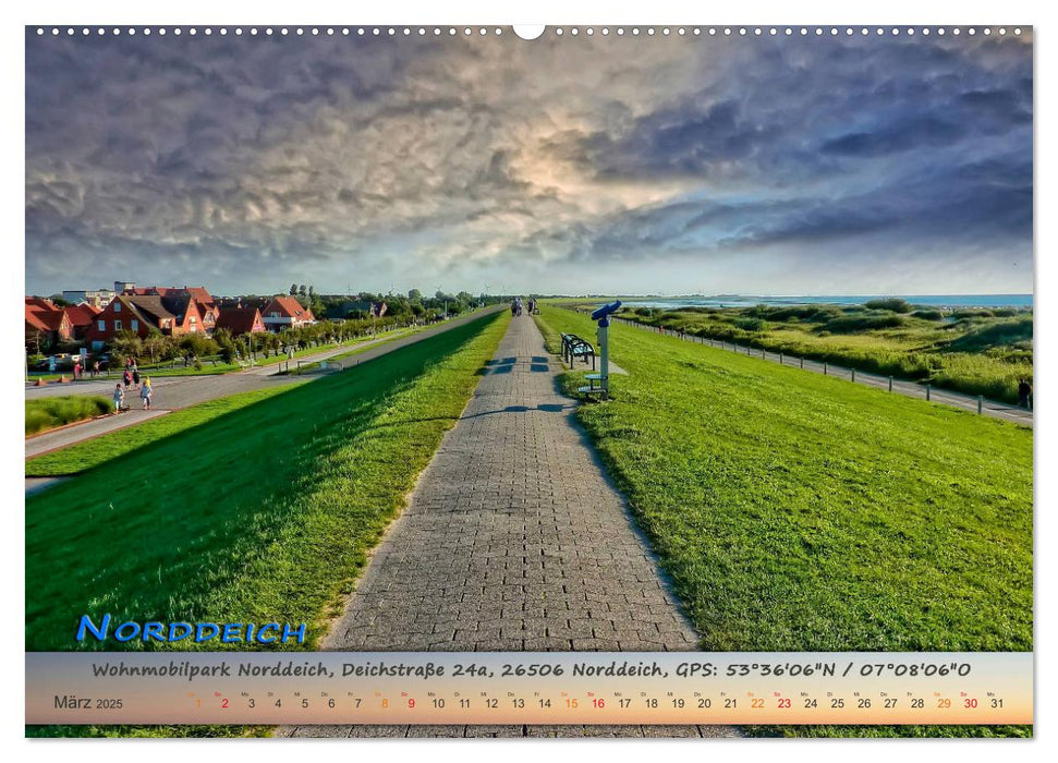 Mit dem Wohnmobil an die Nordsee (CALVENDO Premium Wandkalender 2025)