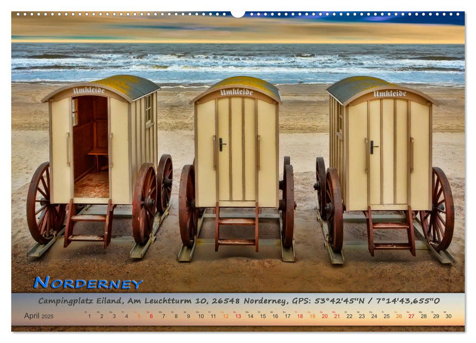 Mit dem Wohnmobil an die Nordsee (CALVENDO Premium Wandkalender 2025)