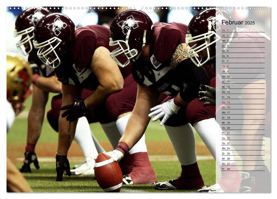 American Football - Touchdown (CALVENDO Premium Wandkalender 2025)