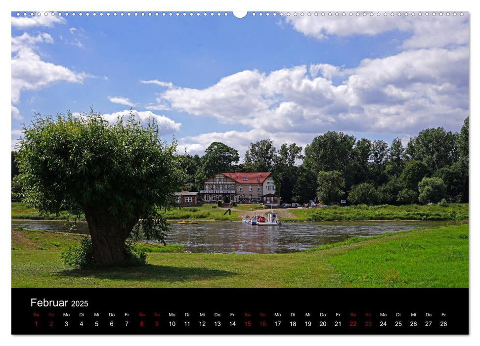 Elberadweg Coswig (Anhalt) (CALVENDO Premium Wandkalender 2025)