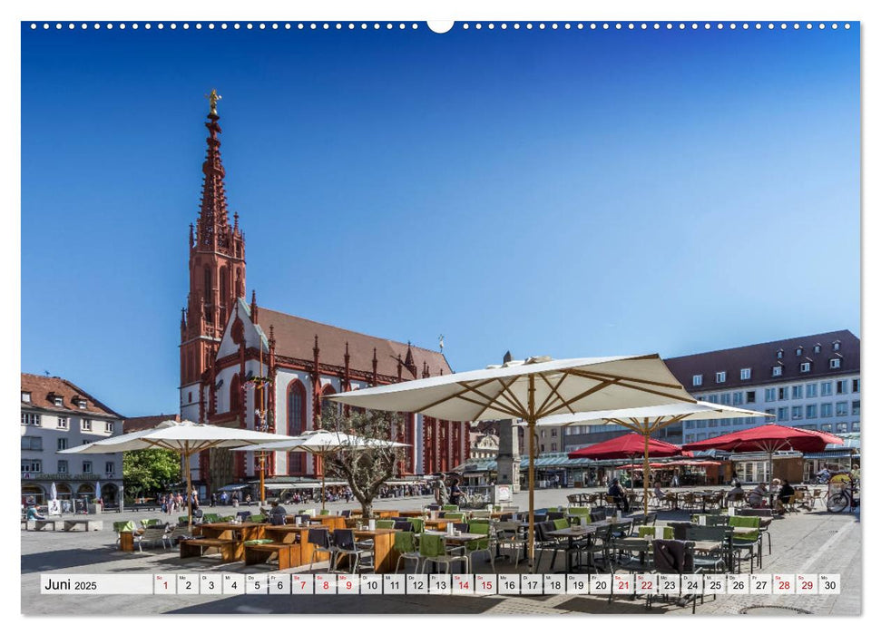 WÜRZBURG Historisches Stadtherz (CALVENDO Wandkalender 2025)