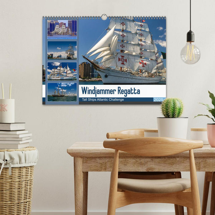 Windjammer-Regatta - Tall Ships Atlantic Challenge (CALVENDO Wandkalender 2025)