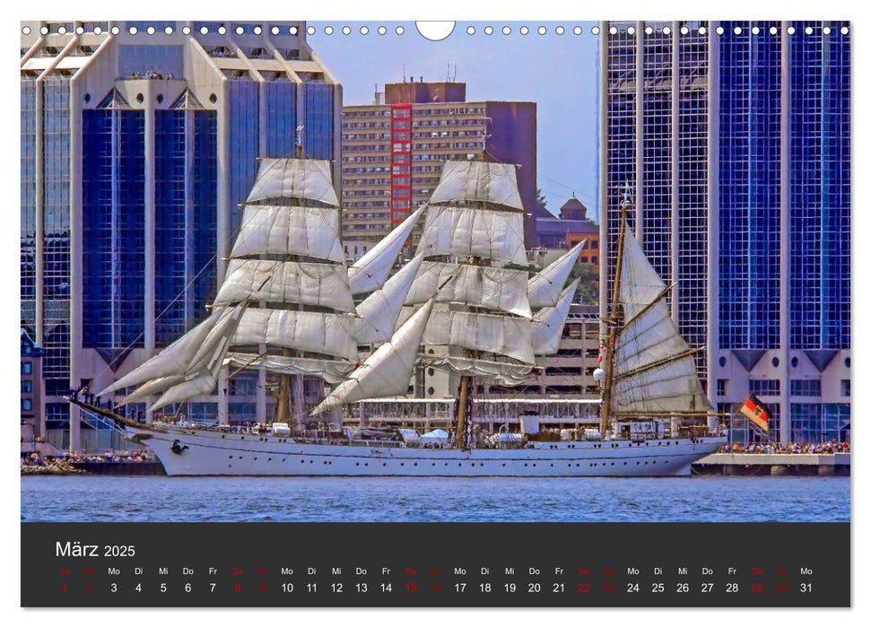 Windjammer-Regatta - Tall Ships Atlantic Challenge (CALVENDO Wandkalender 2025)