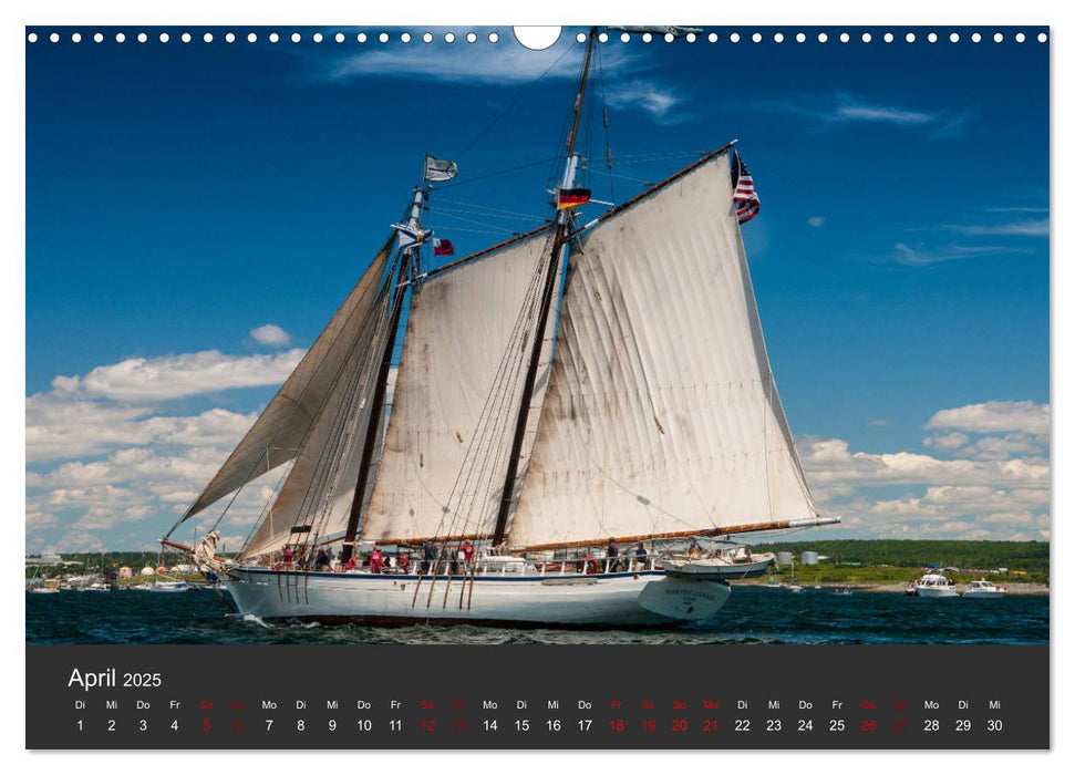 Windjammer-Regatta - Tall Ships Atlantic Challenge (CALVENDO Wandkalender 2025)