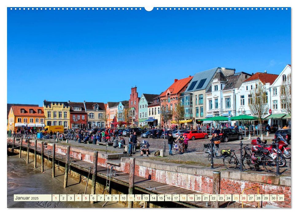 Reise an die Nordsee - Husum (CALVENDO Premium Wandkalender 2025)