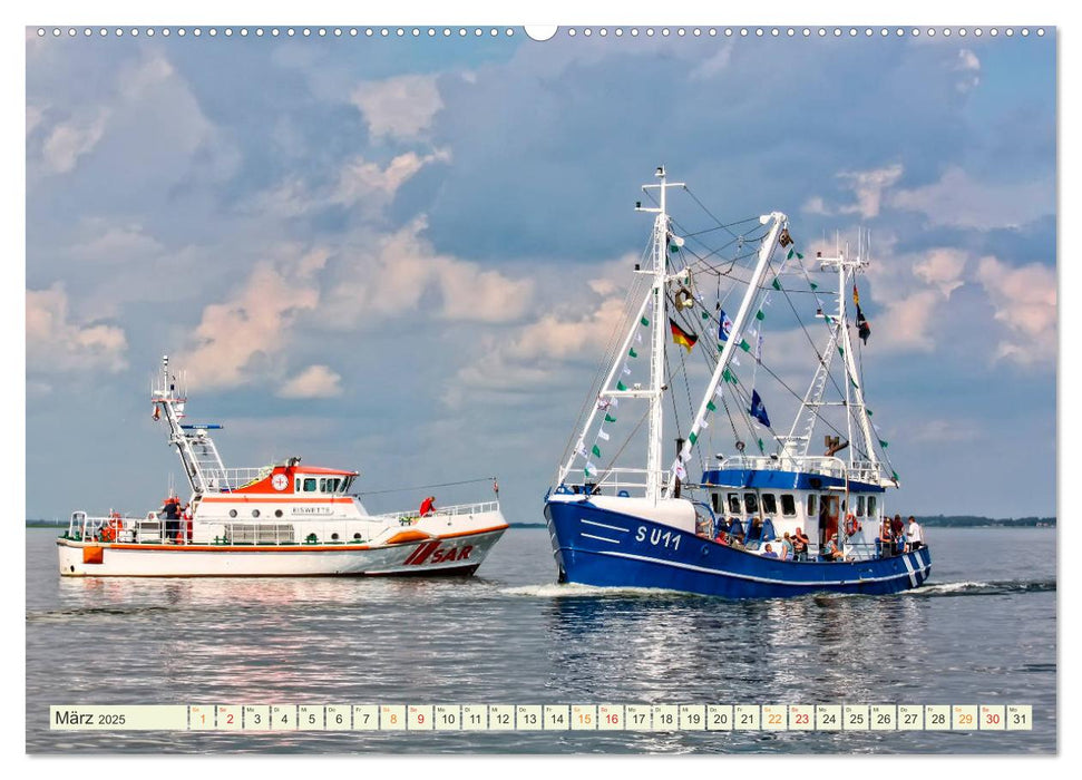 Reise an die Nordsee - Husum (CALVENDO Premium Wandkalender 2025)