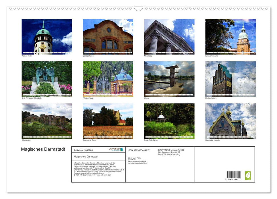 Magisches Darmstadt (CALVENDO Wandkalender 2025)