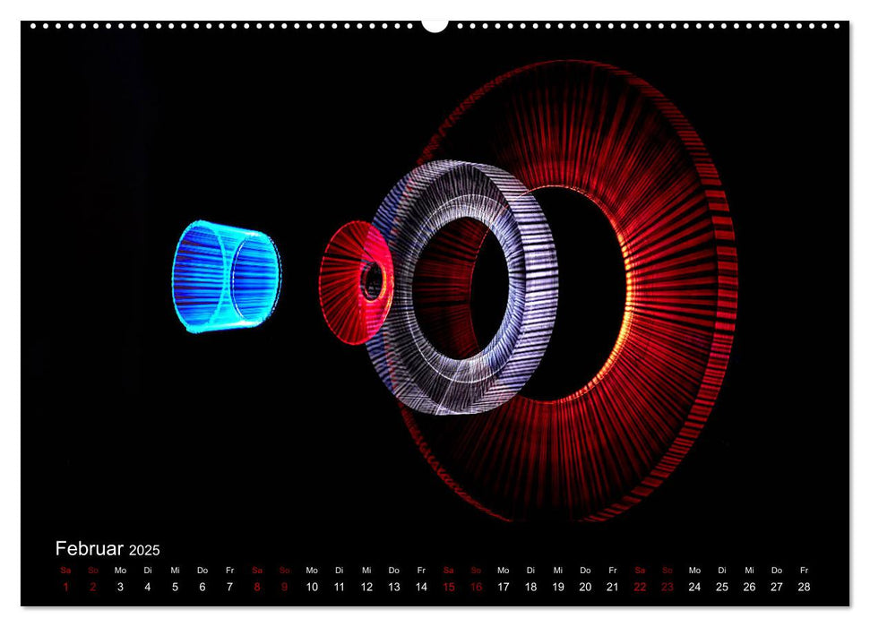 LIGHTPAINTING - malen mit Licht (CALVENDO Wandkalender 2025)