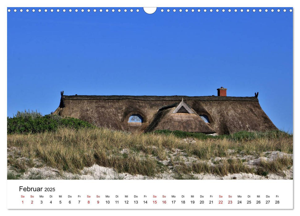 Ein Tag auf der Insel Hiddensee (CALVENDO Wandkalender 2025)