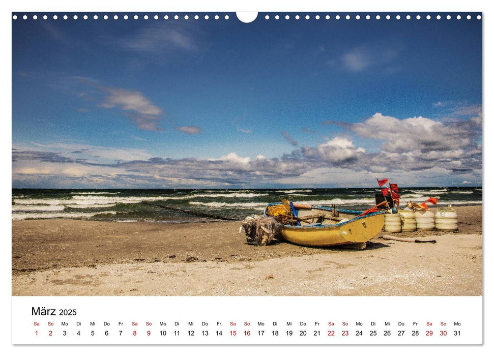 Ein Tag auf der Insel Hiddensee (CALVENDO Wandkalender 2025)