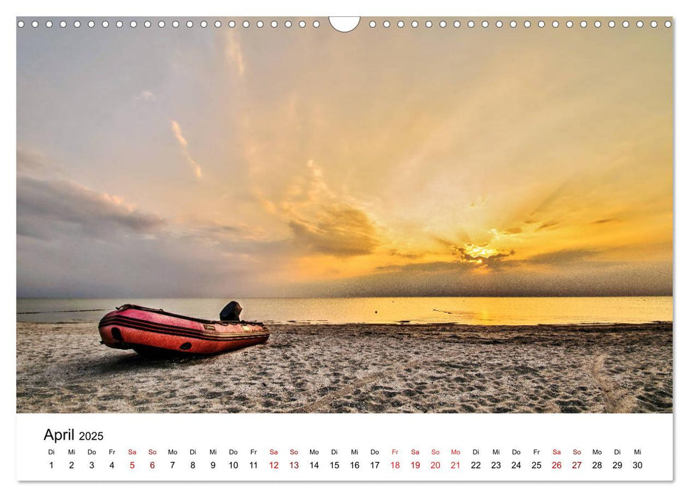 Ein Tag auf der Insel Hiddensee (CALVENDO Wandkalender 2025)