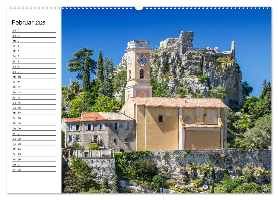 CÔTE D’AZUR Bezaubernde Orte (CALVENDO Premium Wandkalender 2025)