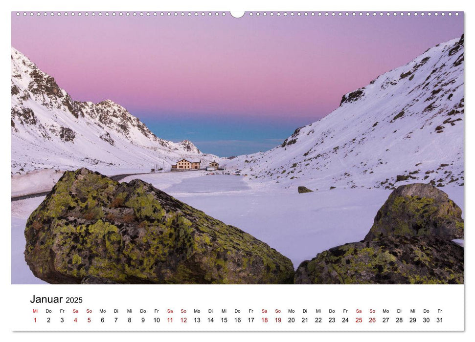 Graubünden - Land der 150 Täler (CALVENDO Premium Wandkalender 2025)