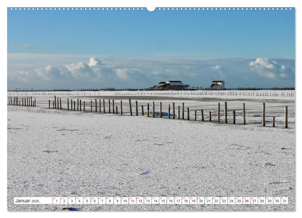 ST. PETER ORDING Strand und Meer (CALVENDO Premium Wandkalender 2025)