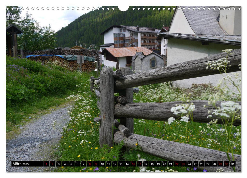 Sulden - Südtiroler Bergdorf am Fuße des Ortlers (CALVENDO Wandkalender 2025)