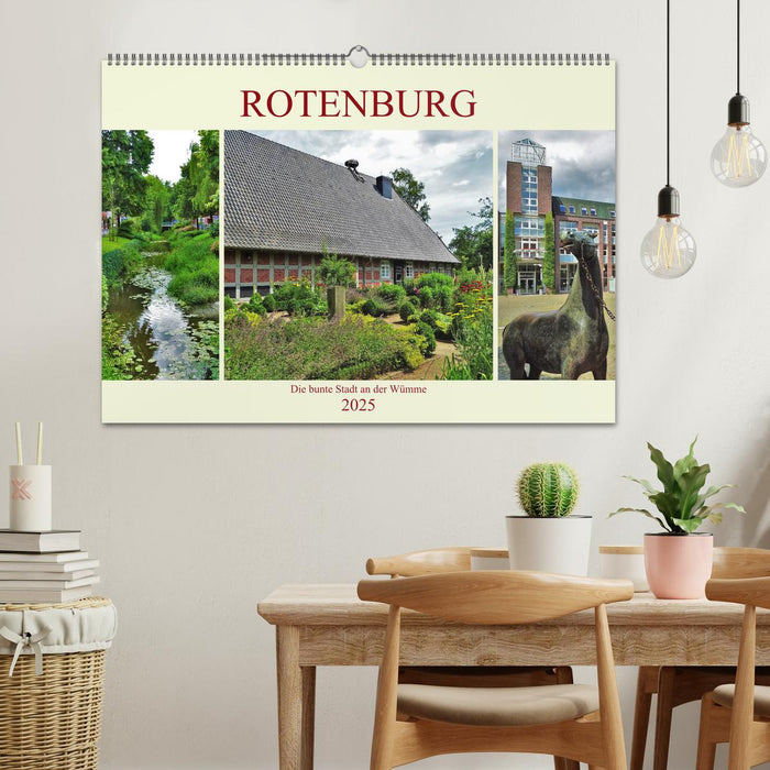 Rotenburg - Die bunte Stadt an der Wümme (CALVENDO Wandkalender 2025)