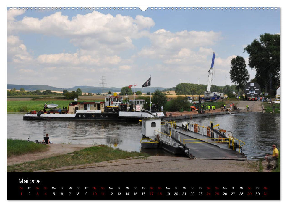 Schiffe auf der Oberweser (CALVENDO Premium Wandkalender 2025)