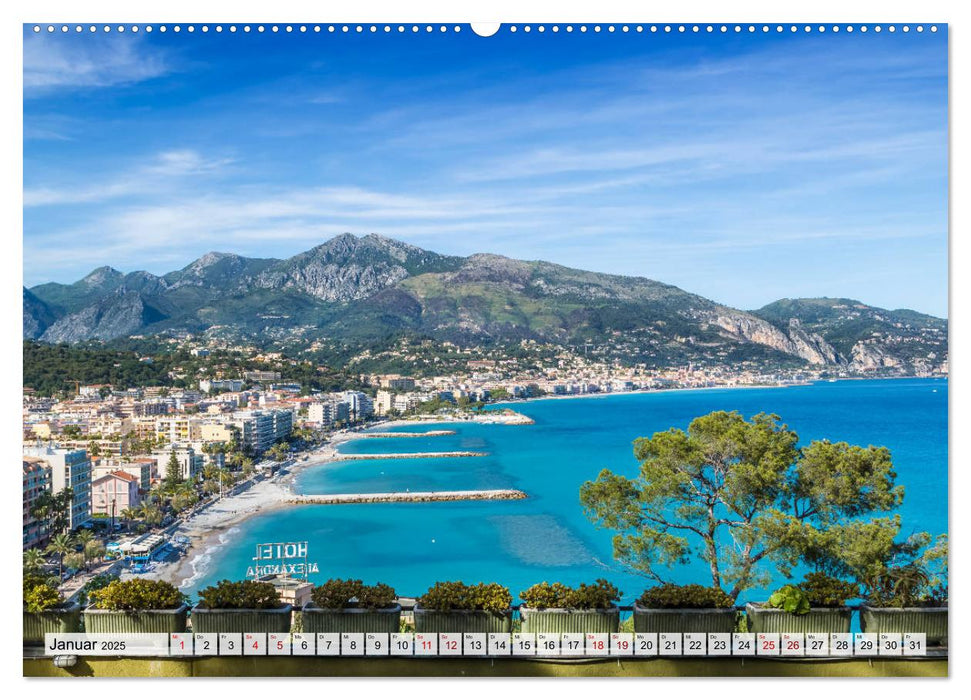 CÔTE D’AZUR Bezaubernde Orte (CALVENDO Premium Wandkalender 2025)