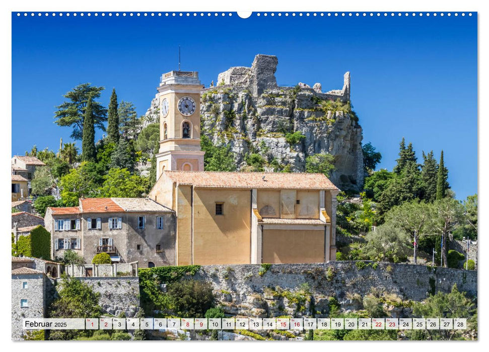 CÔTE D’AZUR Bezaubernde Orte (CALVENDO Premium Wandkalender 2025)