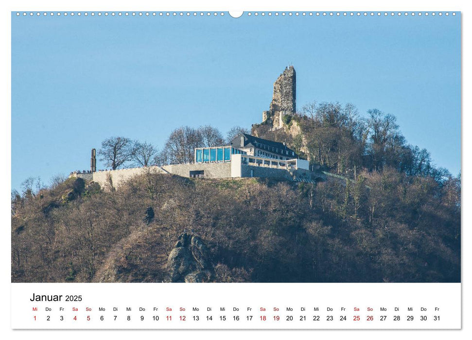 Höhepunkte des Siebengebirges (CALVENDO Premium Wandkalender 2025)