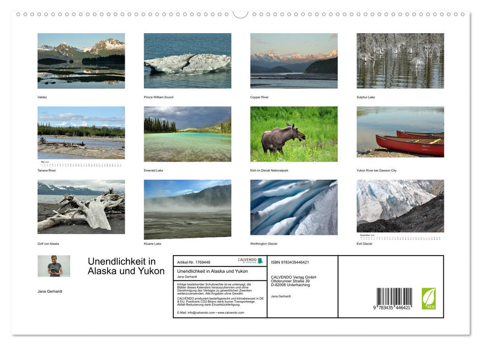 Unendlichkeit in Alaska und Yukon (CALVENDO Premium Wandkalender 2025)