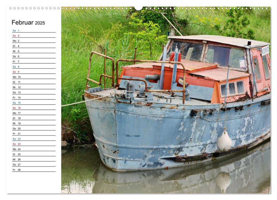 Unterwegs am Canal du Midi (CALVENDO Premium Wandkalender 2025)