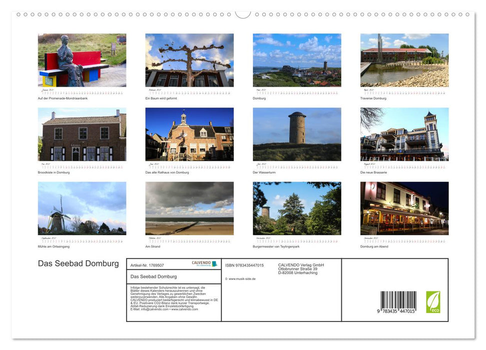 Das Seebad Domburg (CALVENDO Premium Wandkalender 2025)