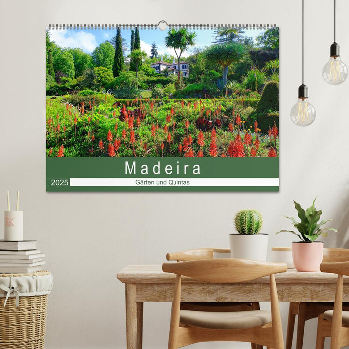 Madeira - Gärten und Quintas (CALVENDO Wandkalender 2025)
