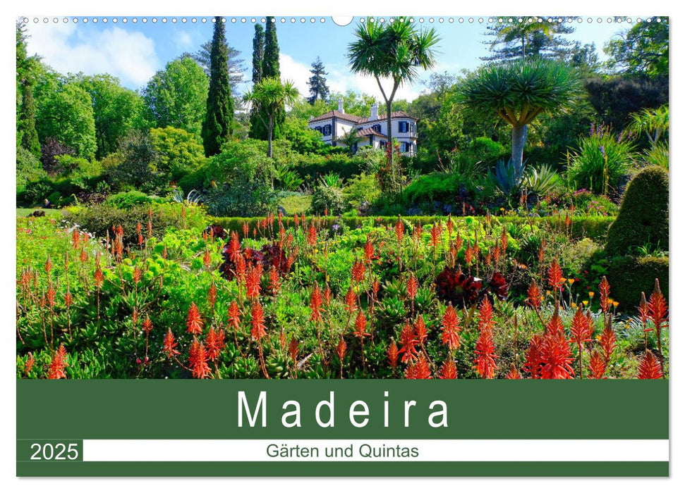 Madeira - Gärten und Quintas (CALVENDO Wandkalender 2025)