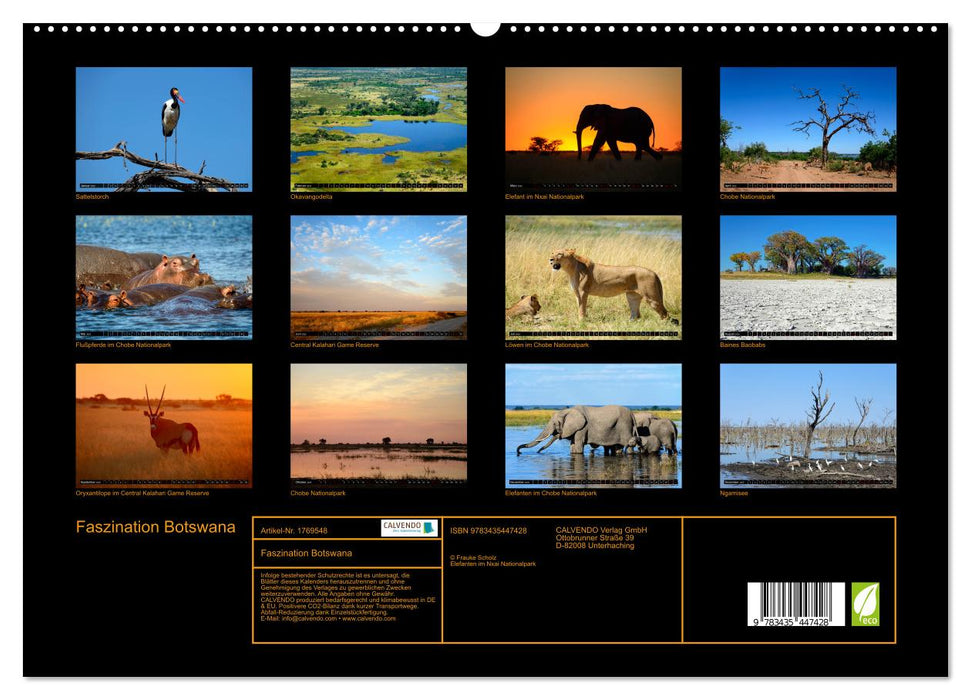 Faszination Botswana (CALVENDO Premium Wandkalender 2025)