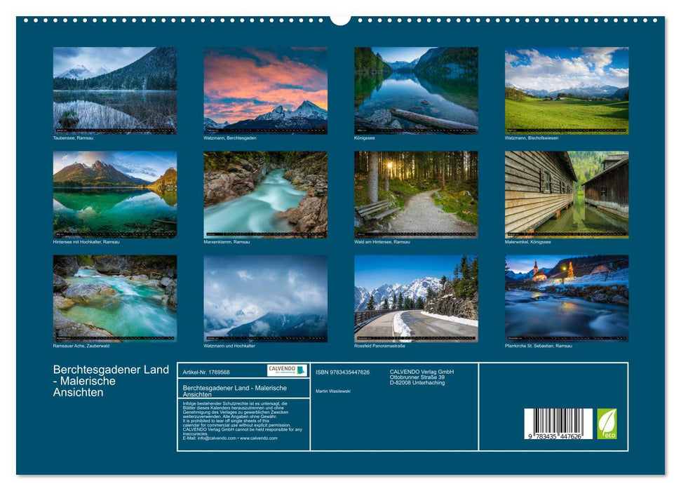 Berchtesgadener Land - Malerische Ansichten (CALVENDO Premium Wandkalender 2025)