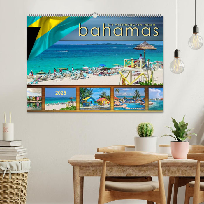 Die Westindischen Inseln - Bahamas (CALVENDO Wandkalender 2025)