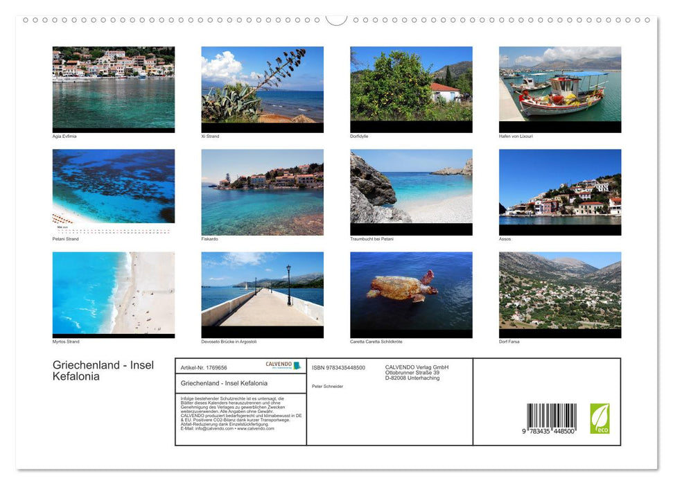 Griechenland - Insel Kefalonia (CALVENDO Premium Wandkalender 2025)