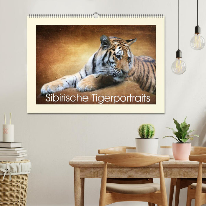 Sibirische Tigerportraits (CALVENDO Wandkalender 2025)