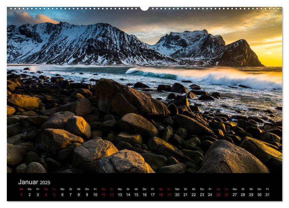 Die schönsten Strände der Lofoten - Norwegen (CALVENDO Premium Wandkalender 2025)