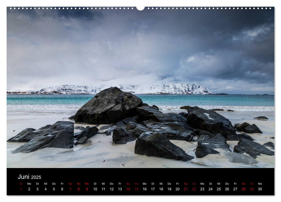 Die schönsten Strände der Lofoten - Norwegen (CALVENDO Premium Wandkalender 2025)